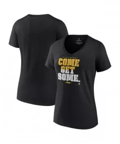 Women's Fanatics Branded Black John Cena Come Get Some V-Neck T-Shirt $10.08 T-Shirts