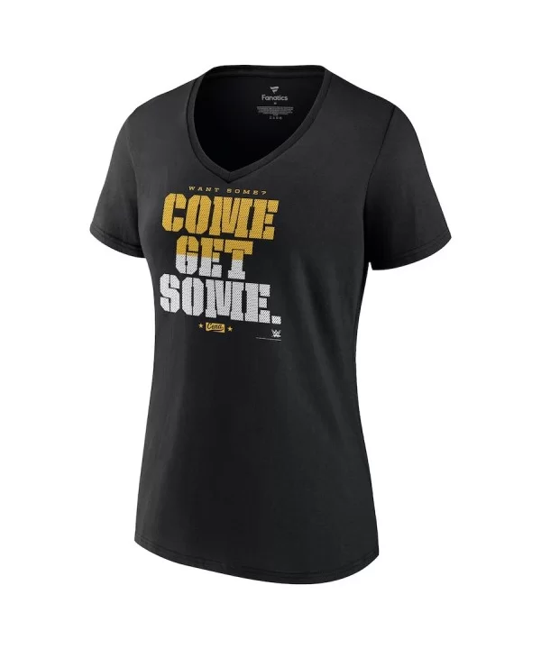 Women's Fanatics Branded Black John Cena Come Get Some V-Neck T-Shirt $10.08 T-Shirts