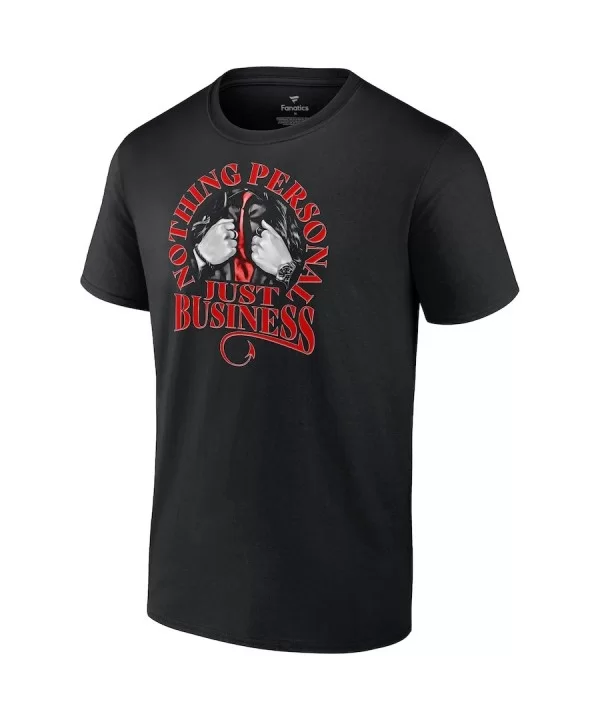 Men's Black Sonya Deville Just Business T-Shirt $9.84 T-Shirts