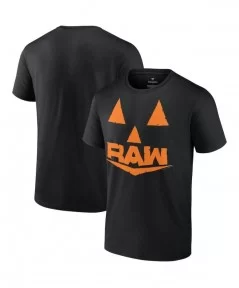 Men's Fanatics Branded Black RAW Halloween Jack-O-Lantern T-Shirt $10.80 T-Shirts