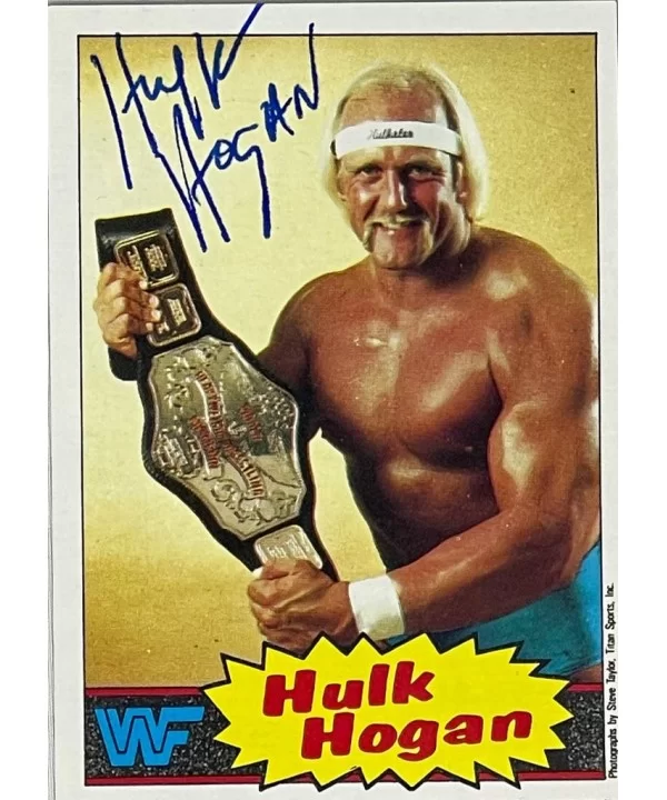 WWF Topps Hulk Hogan Autographed Card $328.00 Tranding Cards