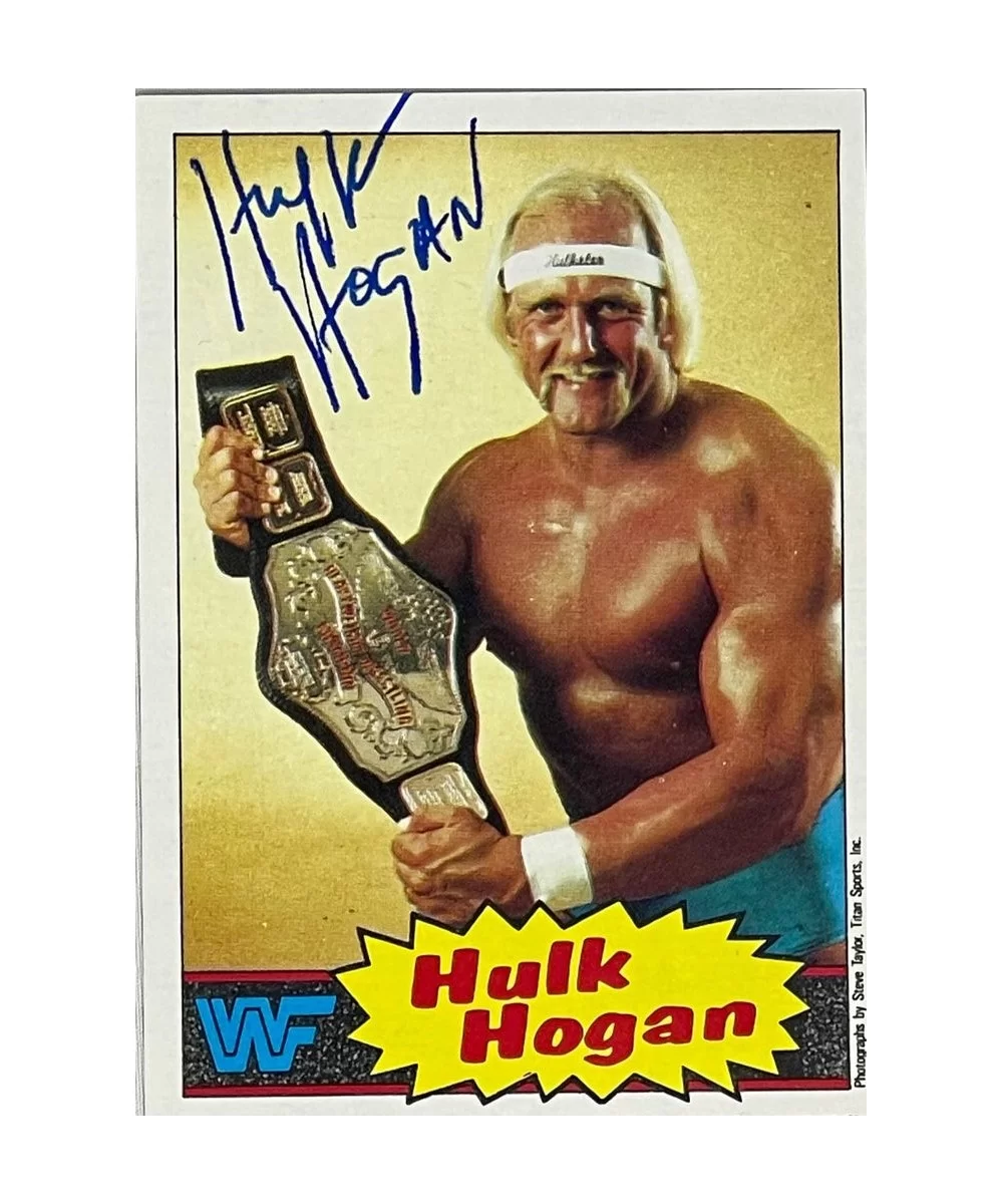 WWF Topps Hulk Hogan Autographed Card $328.00 Tranding Cards