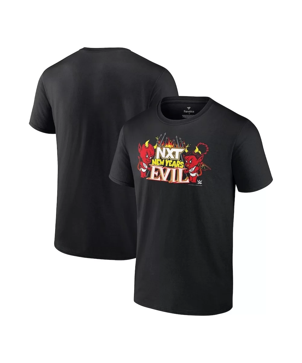 Men's Fanatics Branded Black NXT New Year's Evil 2023 Logo T-Shirt $10.08 T-Shirts