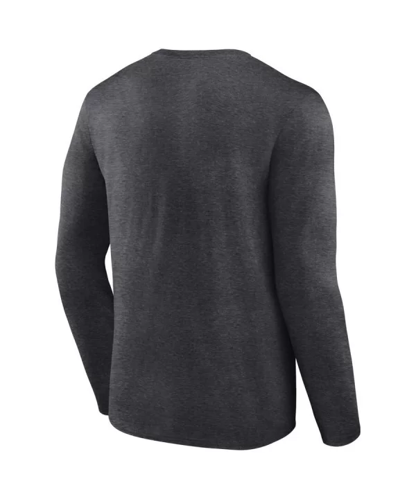 Men's Fanatics Branded Charcoal Booker T 5 Time Long Sleeve T-Shirt $11.76 T-Shirts