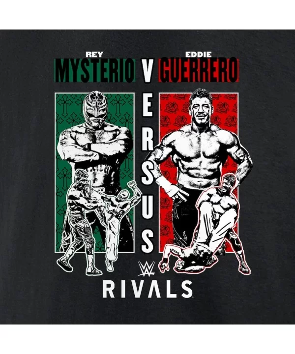 Men's Fanatics Branded Black Rey Mysterio vs. Eddie Guerrero Rivals T-Shirt $12.00 T-Shirts