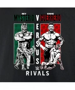 Men's Fanatics Branded Black Rey Mysterio vs. Eddie Guerrero Rivals T-Shirt $12.00 T-Shirts