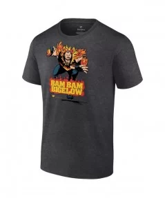 Men's Fanatics Branded Charcoal Bam Bam Bigelow Illustrated T-Shirt $7.92 T-Shirts