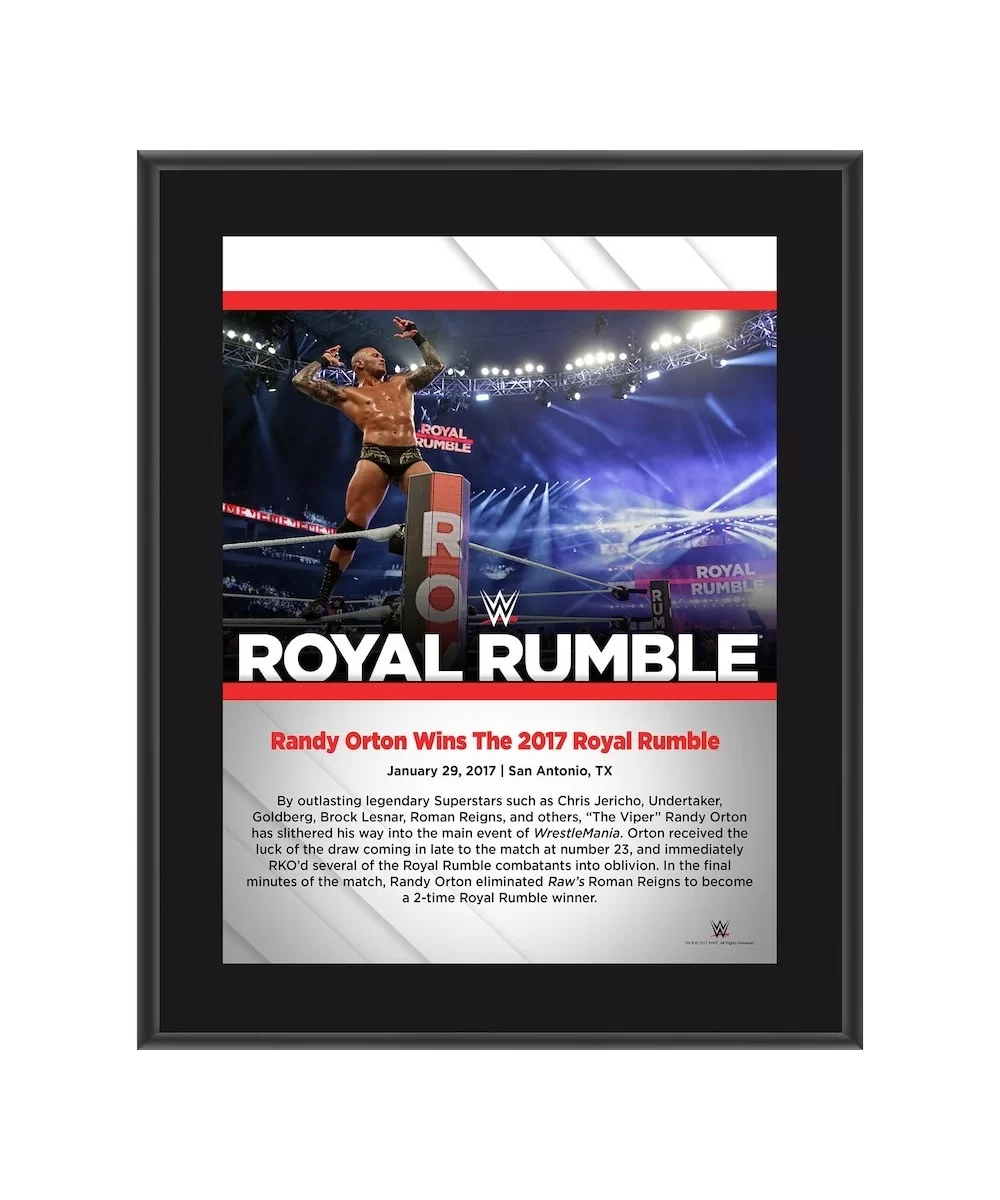 Randy Orton 10.5" x 13" 2017 Royal Rumble Sublimated Plaque $9.36 Collectibles