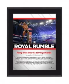 Randy Orton 10.5" x 13" 2017 Royal Rumble Sublimated Plaque $9.36 Collectibles