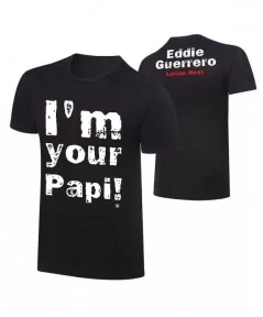 Men's Black Eddie Guerrero I'm Your Papi! T-Shirt $8.40 T-Shirts