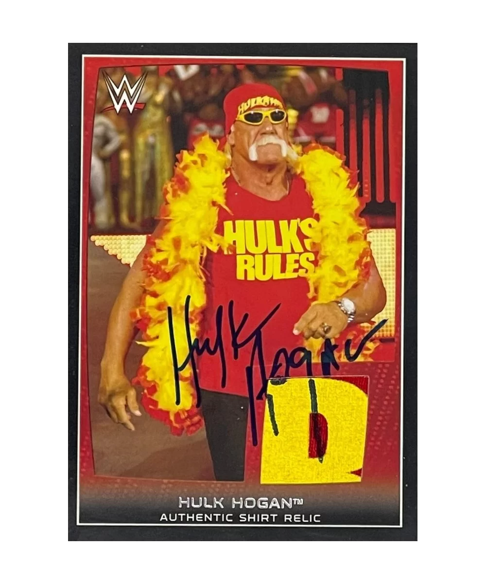 Topps WWE Shirt Relic Hulk Hogan Autographed Card $588.00 Tranding Cards