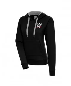 Women's Antigua Black WWE Victory Pullover Hoodie $13.95 Apparel