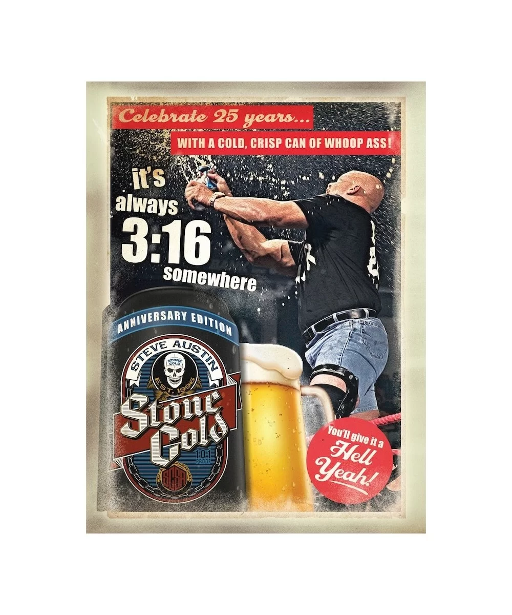 Fathead "Stone Cold" Steve Austin Cold One Removable Superstar Mural Decal $19.20 Home & Office