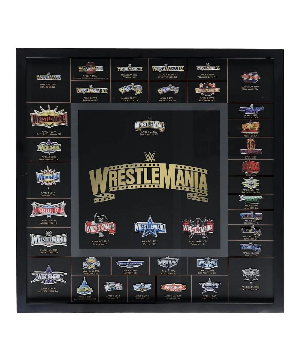 WrestleMania 39 Collector's Pin Set Frame $53.76 Collectibles