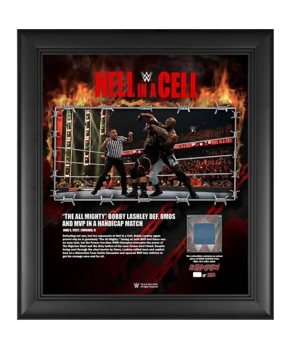 Bobby Lashley Framed 15" x 17" 2022 Hell in a Cell Collage with a Piece of Match-Used Canvas - Limited Edition of 250 $19.04 ...