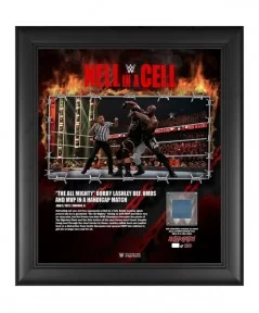 Bobby Lashley Framed 15" x 17" 2022 Hell in a Cell Collage with a Piece of Match-Used Canvas - Limited Edition of 250 $19.04 ...