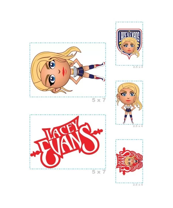 Fathead Lacey Evans Five-Piece Removable Mini Decal Set $7.68 Home & Office