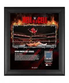 Kevin Owens Framed 15" x 17" 2022 Hell in a Cell Collage with a Piece of Match-Used Canvas - Limited Edition of 250 $18.48 Co...