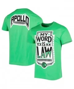 Men's Kelly Green Apollo Crews My Word Is Law T-Shirt $4.96 T-Shirts