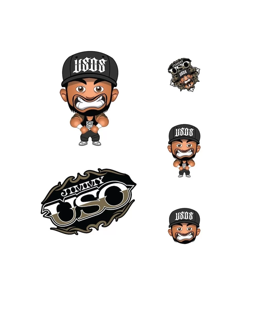 Fathead Jimmy Uso Five-Piece Removable Mini Decal Set $10.80 Home & Office