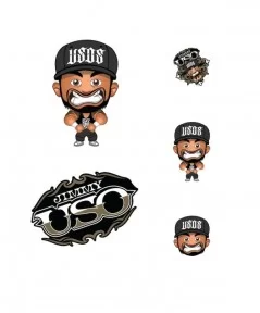 Fathead Jimmy Uso Five-Piece Removable Mini Decal Set $10.80 Home & Office