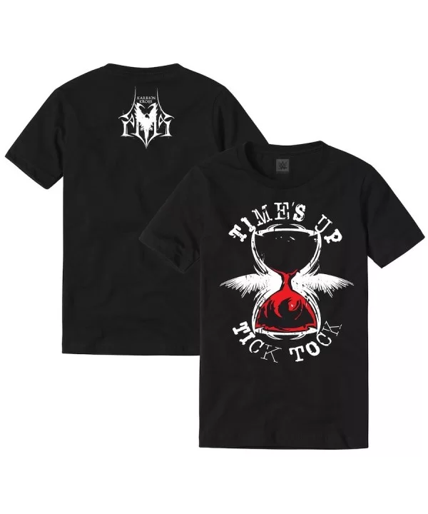 Men's Black Karrion Kross Time's Up Tick Tock T-Shirt $10.80 T-Shirts