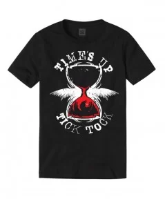 Men's Black Karrion Kross Time's Up Tick Tock T-Shirt $10.80 T-Shirts