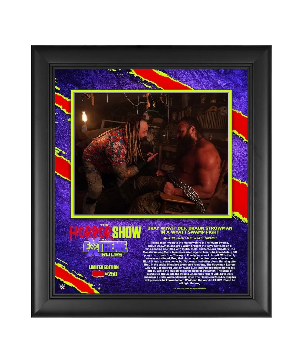 Bray Wyatt Framed 15" x 17" 2020 Extreme Rules Collage - Limited Edition of 250 $17.36 Home & Office