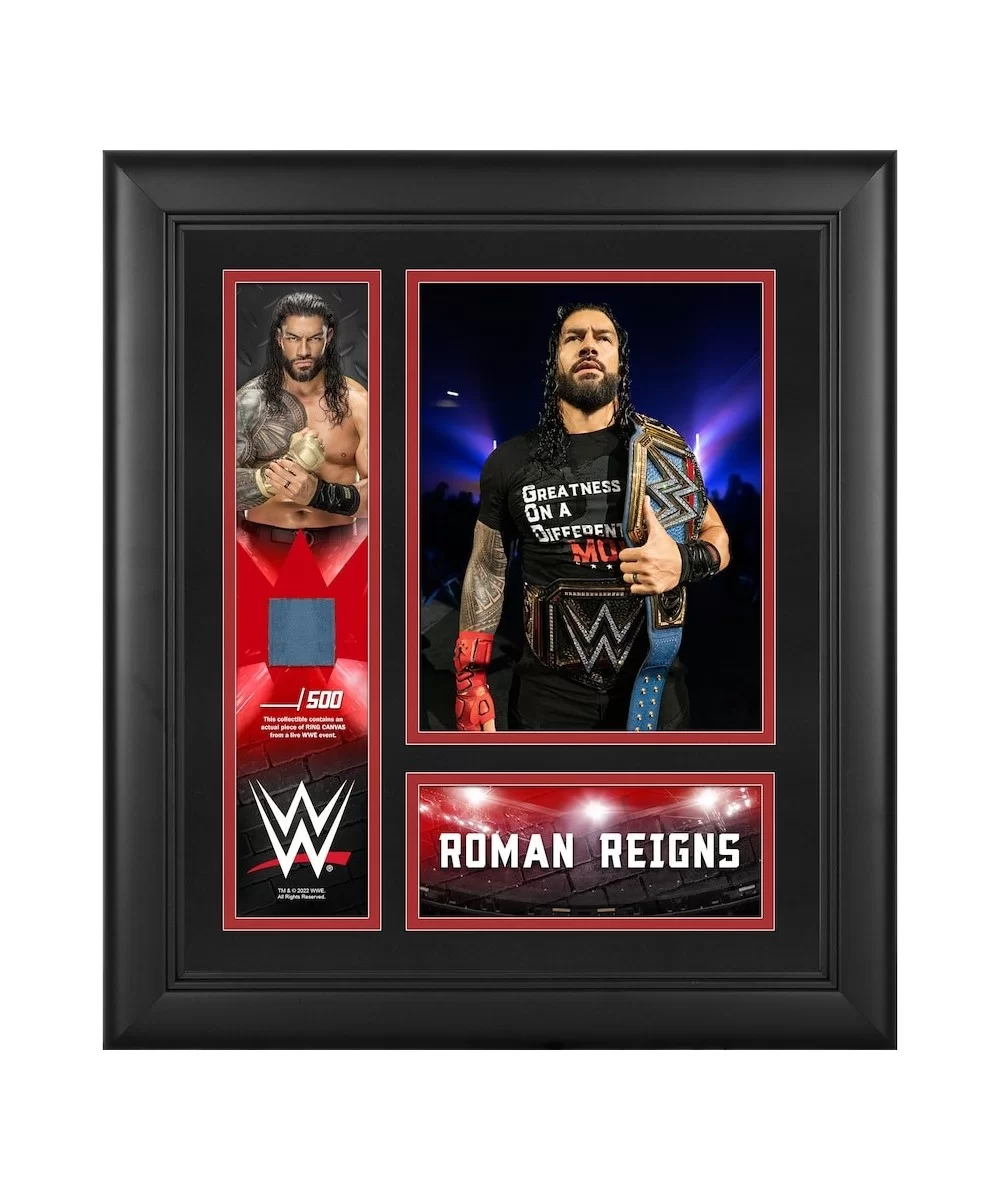 Roman Reigns Framed 15" x 17" Collage with a Piece of Match-Used Canvas - Limited Edition of 500 $27.44 Home & Office