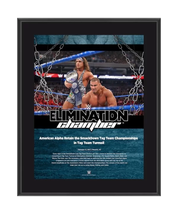 American Alpha 10.5" x 13" 2017 Elimination Chamber Sublimated Plaque $10.32 Collectibles