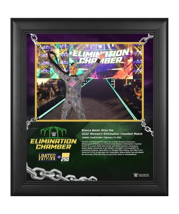 Bianca Belair Framed 15" x 17" 2022 Elimination Chamber Collage - Limited Edition of 250 $26.88 Collectibles