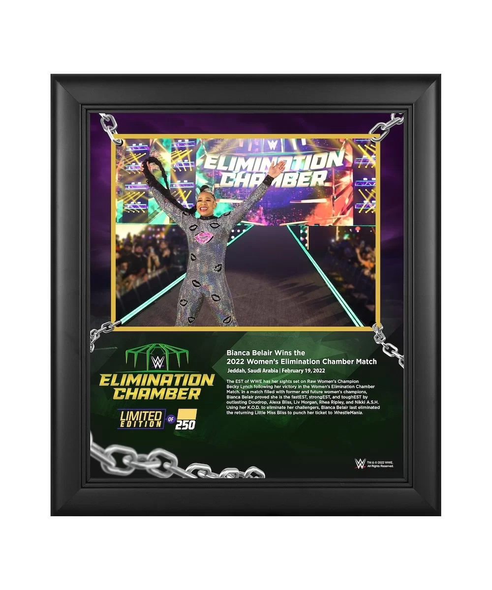 Bianca Belair Framed 15" x 17" 2022 Elimination Chamber Collage - Limited Edition of 250 $26.88 Collectibles