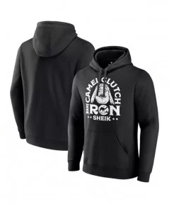 Men's Fanatics Branded Black The Iron Sheik Camel Clutch Illustrated Pullover Hoodie $14.00 Apparel