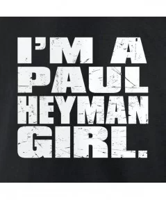 Women's Fanatics Branded Black Paul Heyman I'm A Paul Heyman Girl V-Neck T-Shirt $10.08 T-Shirts