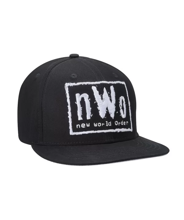 Men's Black nWo 4 Life Legends Snapback Hat $8.00 Apparel