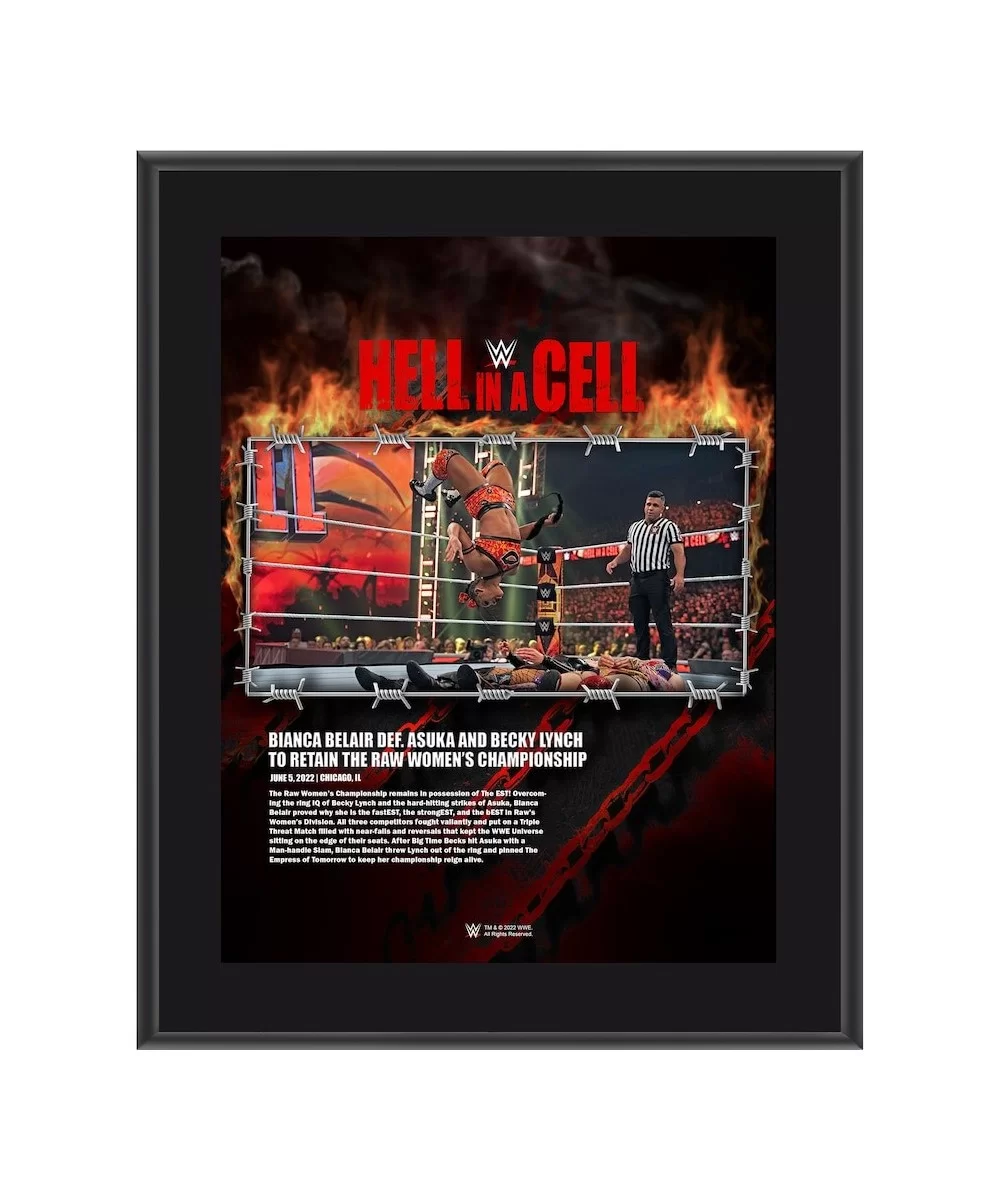 Bianca Belair 10.5" x 13" 2022 Hell in a Cell Sublimated Plaque $9.60 Home & Office