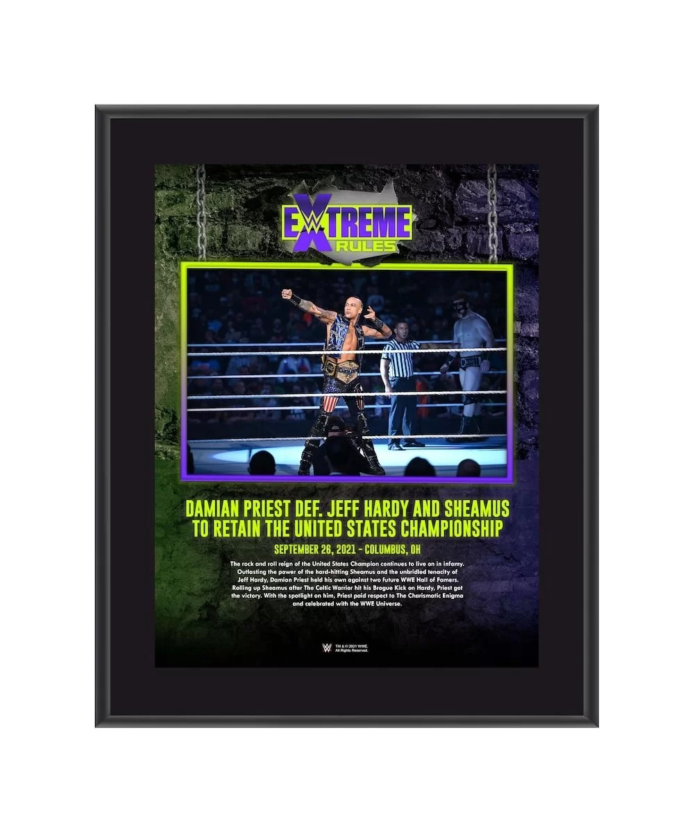 Damian Priest WWE Framed 10.5" x 13" 2021 Extreme Rules Sublimated Collage $10.80 Home & Office