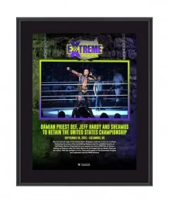 Damian Priest WWE Framed 10.5" x 13" 2021 Extreme Rules Sublimated Collage $10.80 Home & Office