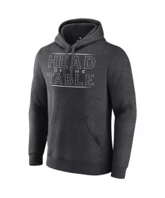 Men's Fanatics Branded Charcoal Roman Reigns Head Of The Table Pullover Hoodie $16.80 Apparel