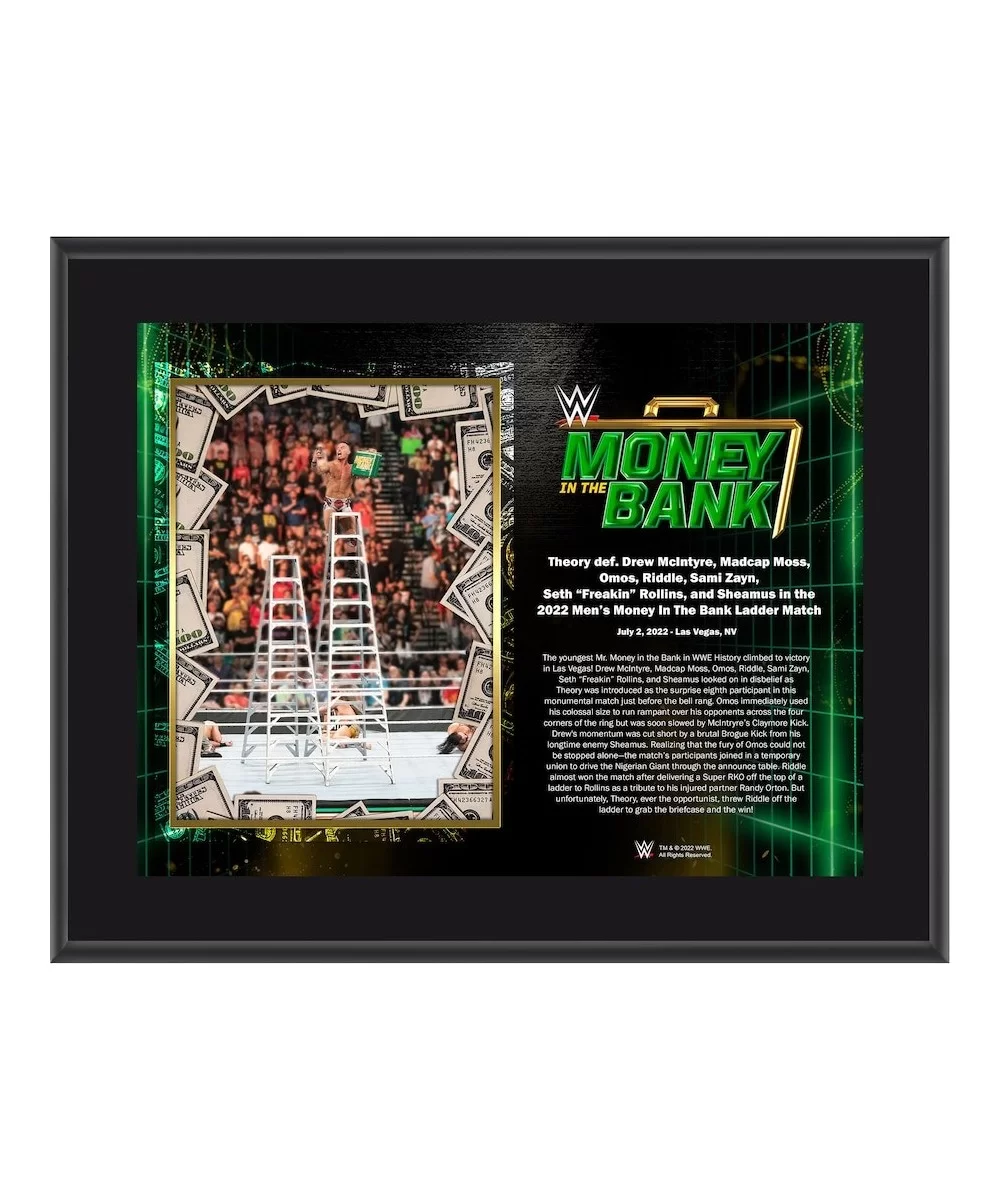 Theory Framed 10.5" x 13" 2022 Money in the Bank Sublimated Plaque $11.76 Collectibles