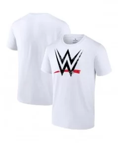 Men's Fanatics Branded White WWE Distressed Logo T-Shirt $11.52 T-Shirts