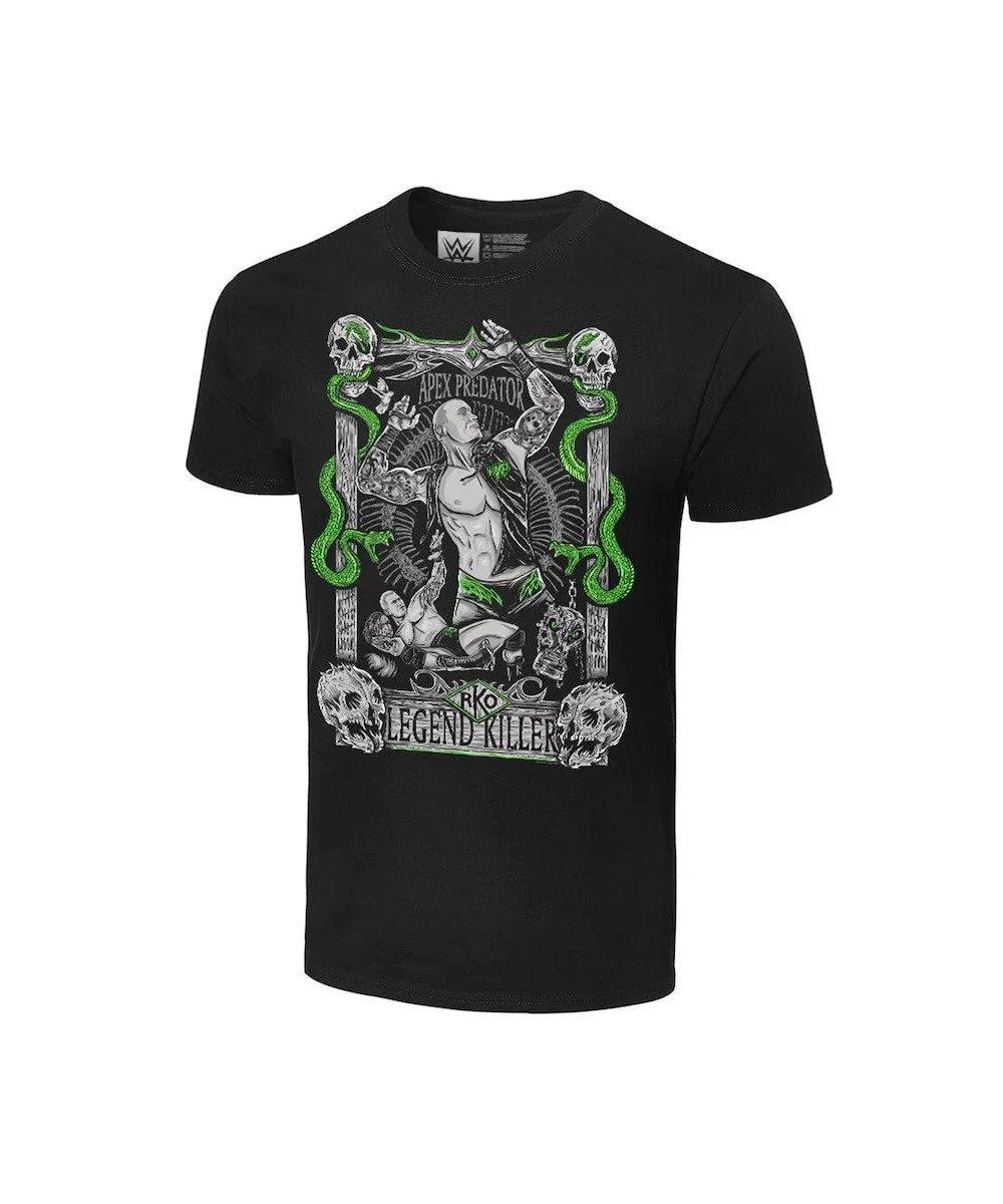 Men's Black Randy Orton Legend Killer Portrait T-Shirt $10.32 T-Shirts