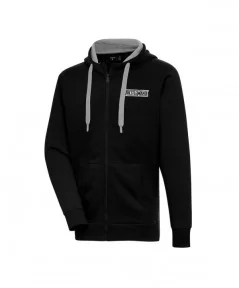 Men's Antigua Black WrestleMania Retro Logo Victory Full-Zip Hoodie $28.80 Apparel