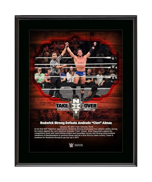 Roderick Strong 10.5" x 13" NXT TakeOver: San Antonio Sublimated Plaque $7.44 Collectibles