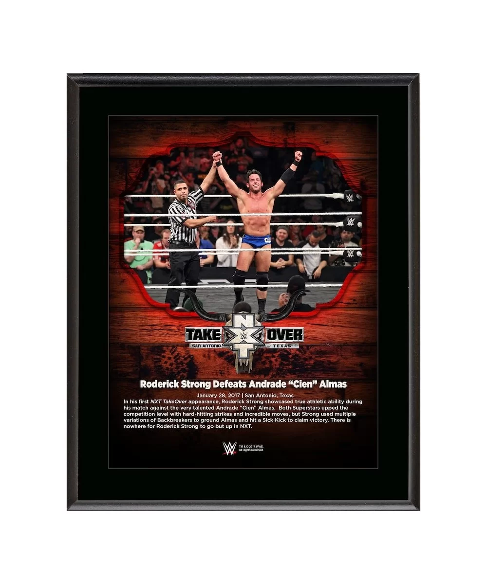 Roderick Strong 10.5" x 13" NXT TakeOver: San Antonio Sublimated Plaque $7.44 Collectibles