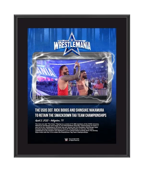 The Usos 10.5" x 13" WrestleMania 38 Night 1 Sublimated Plaque $11.76 Home & Office