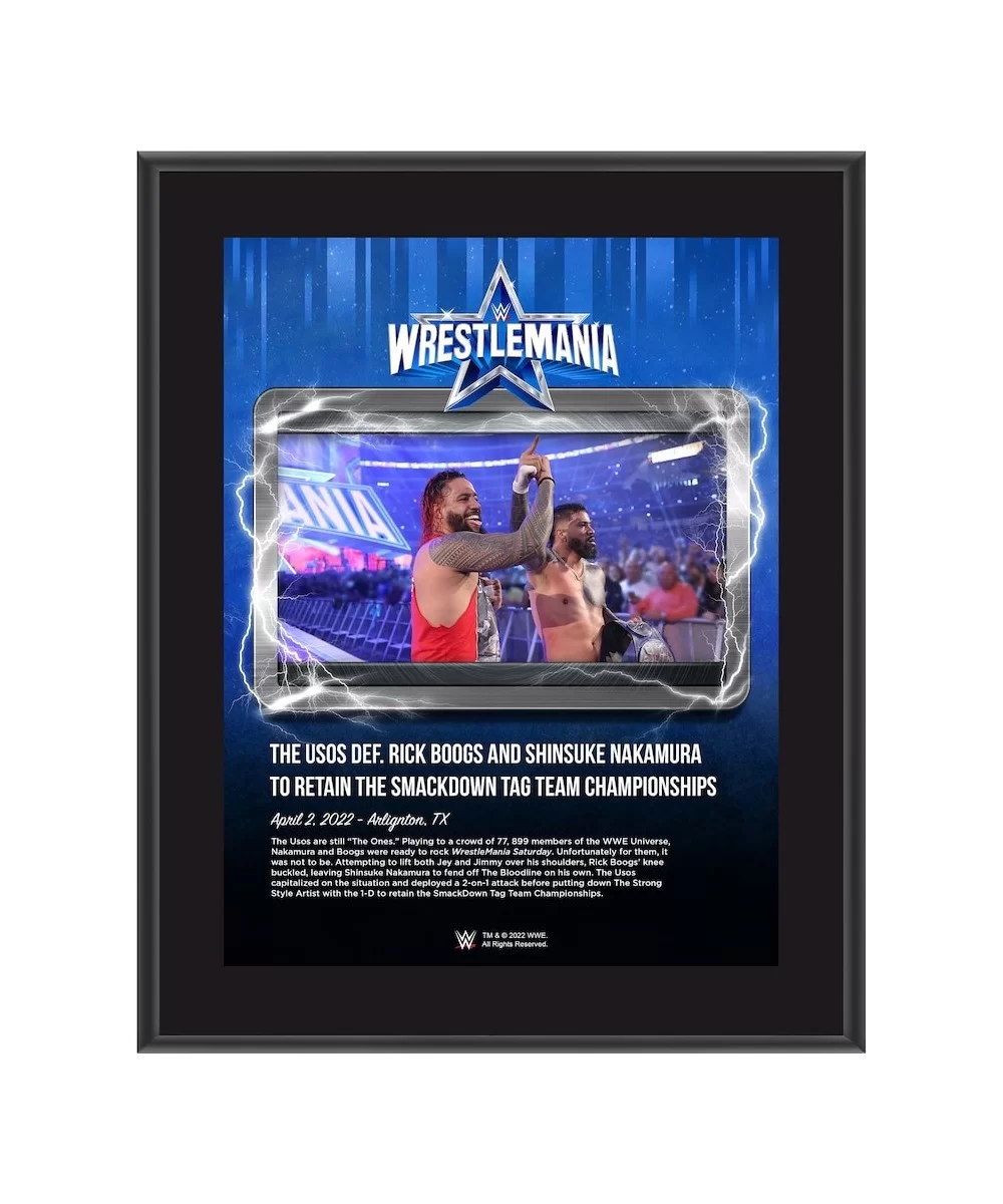 The Usos 10.5" x 13" WrestleMania 38 Night 1 Sublimated Plaque $11.76 Home & Office